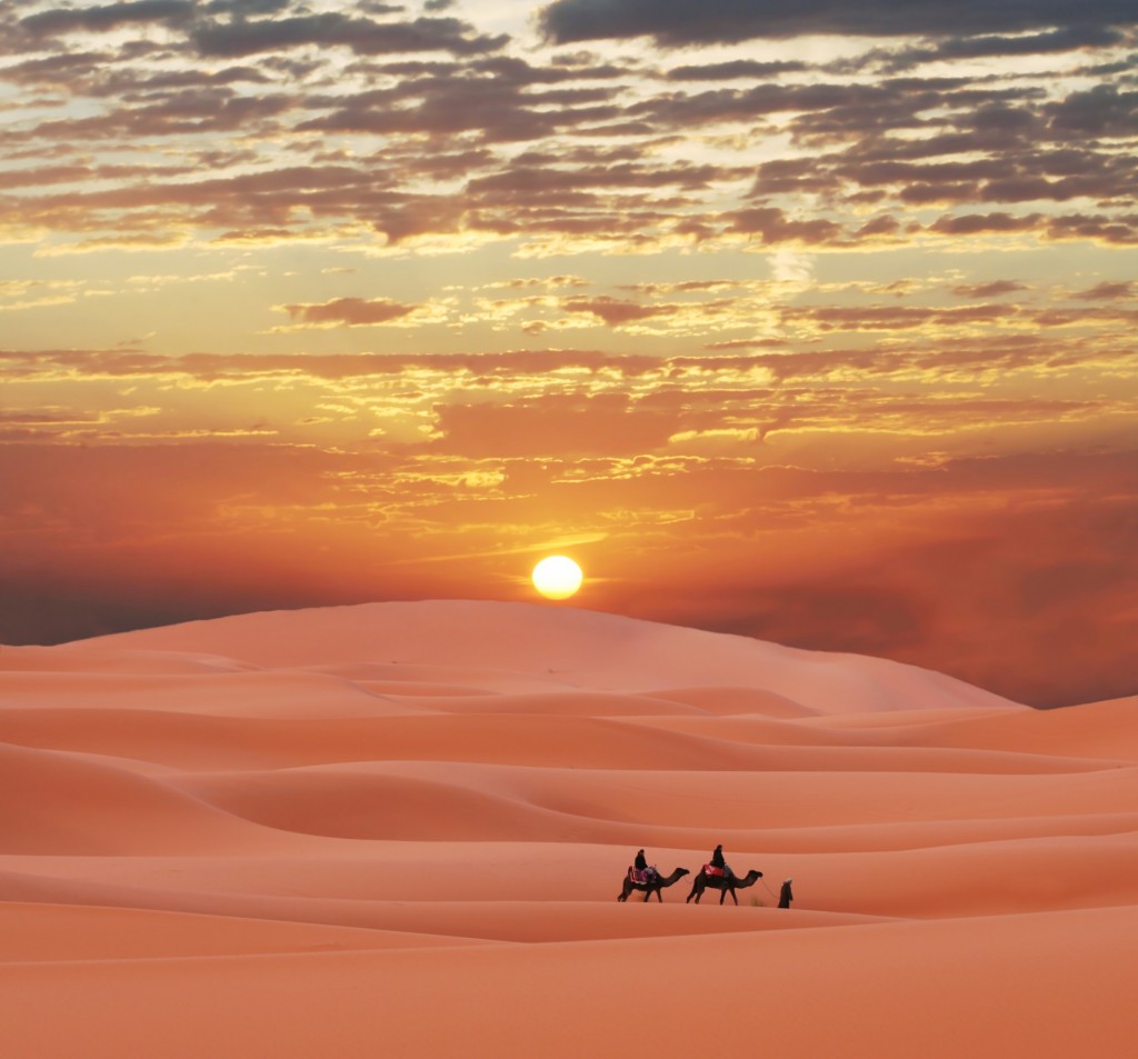 Пустинята Сахара покрива огромни области от Северна Африка