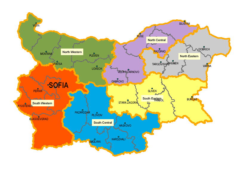 Северен централен район е на предпоследно място по-площ от всички райони в България